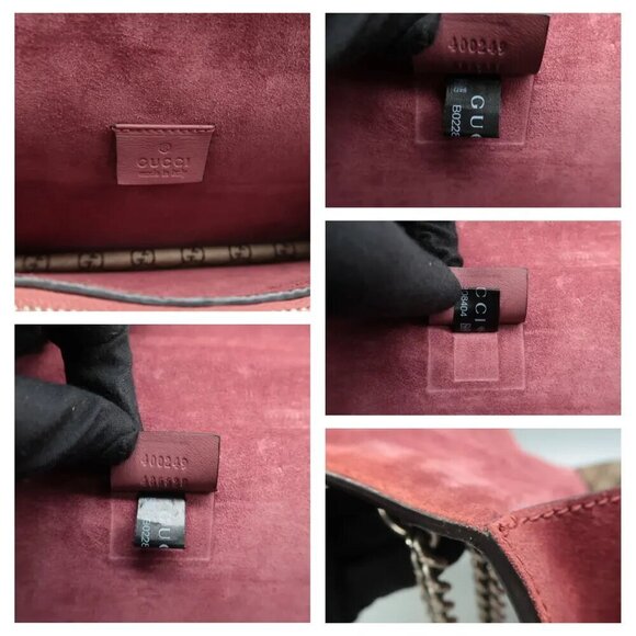 100% Authentic GUCCI Dionysus Brown Canvas Shoulder Bag 750-080824 - Picture 11 of 12